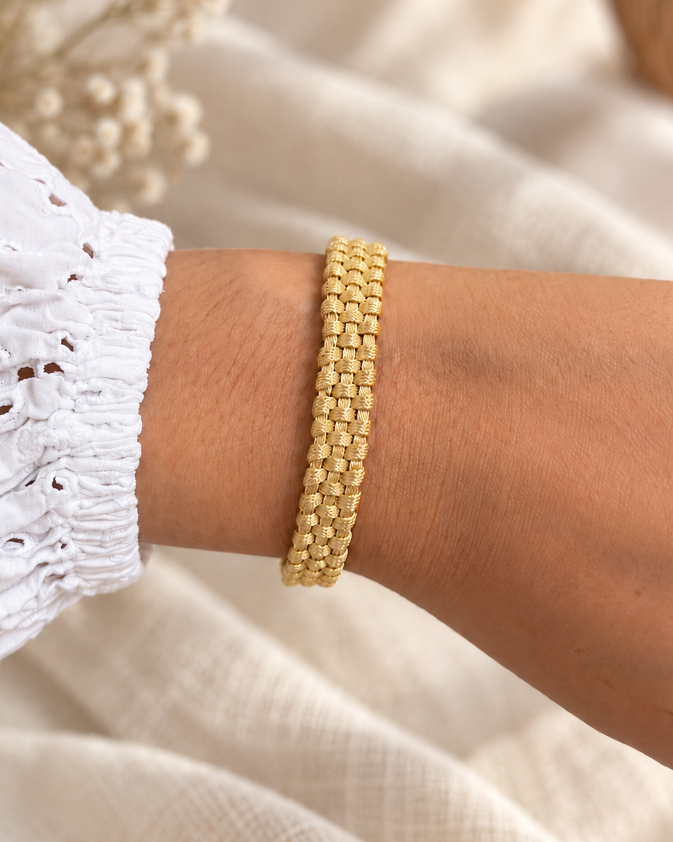 Bracelet en tissu lurex TISSA
