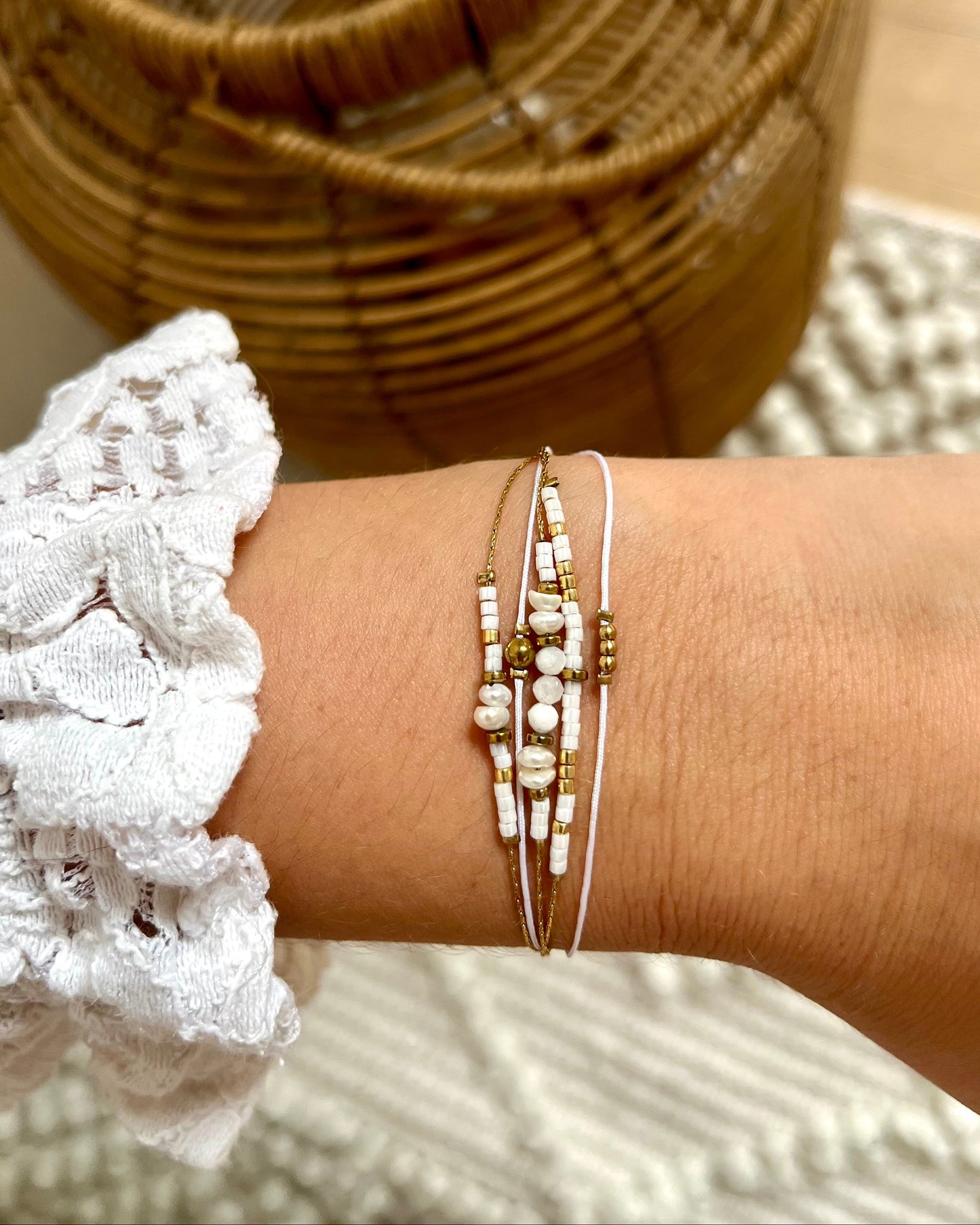 Bracelet multirang en pierres naturelles MILLY