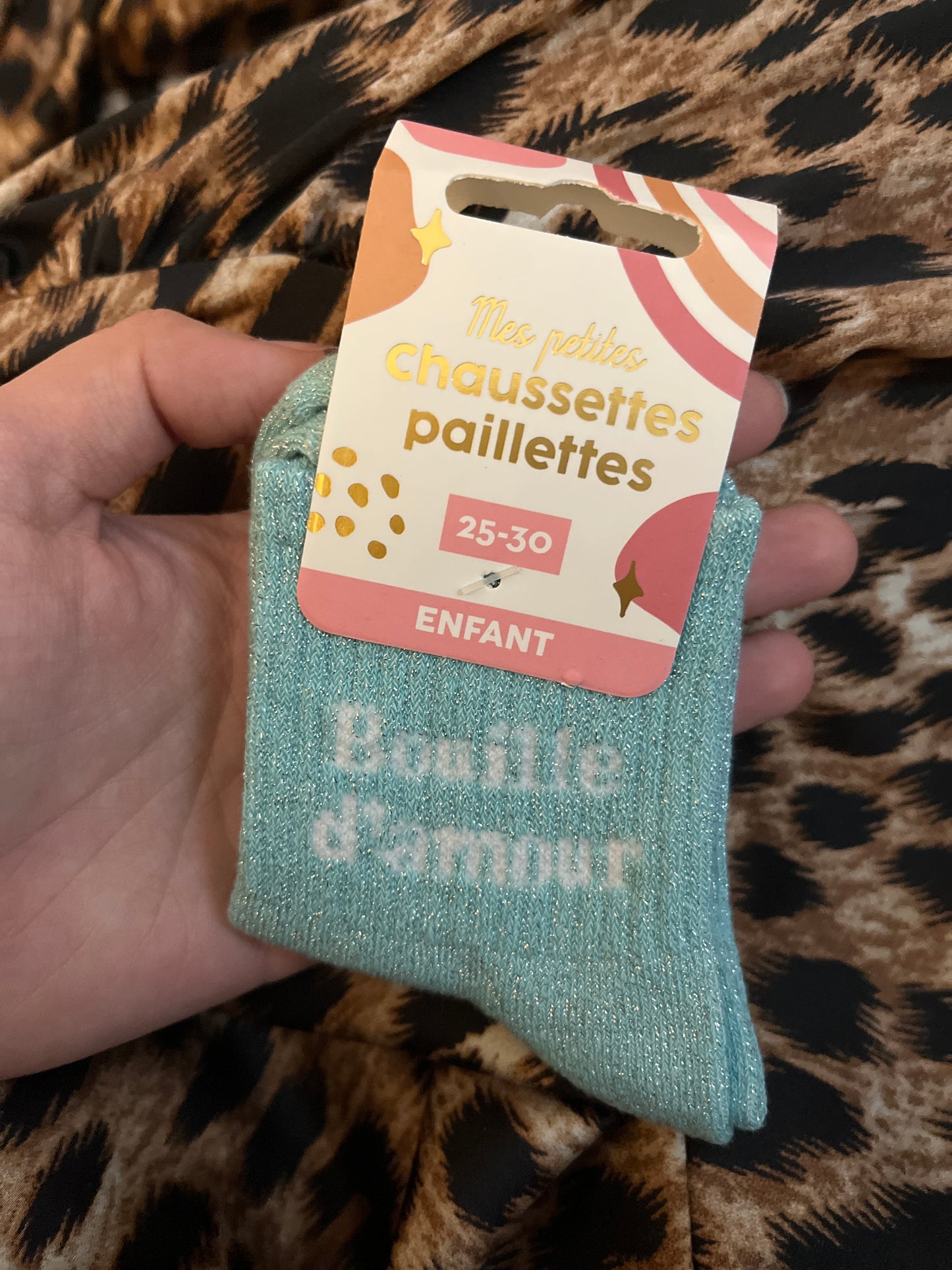 Chaussettes à paillettes enfant Bouille d'amour