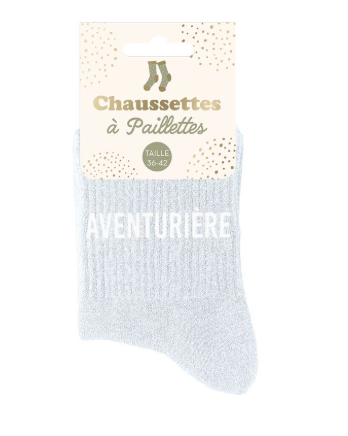 Chaussettes à paillettes Aventurière