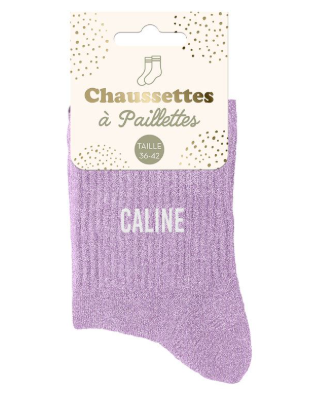 Chaussettes à paillettes Caline