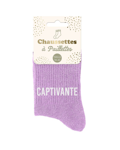 Chaussettes à paillettes CAPTIVANTE