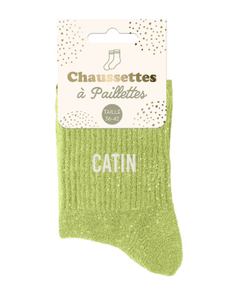 Chaussettes à paillettes Catin