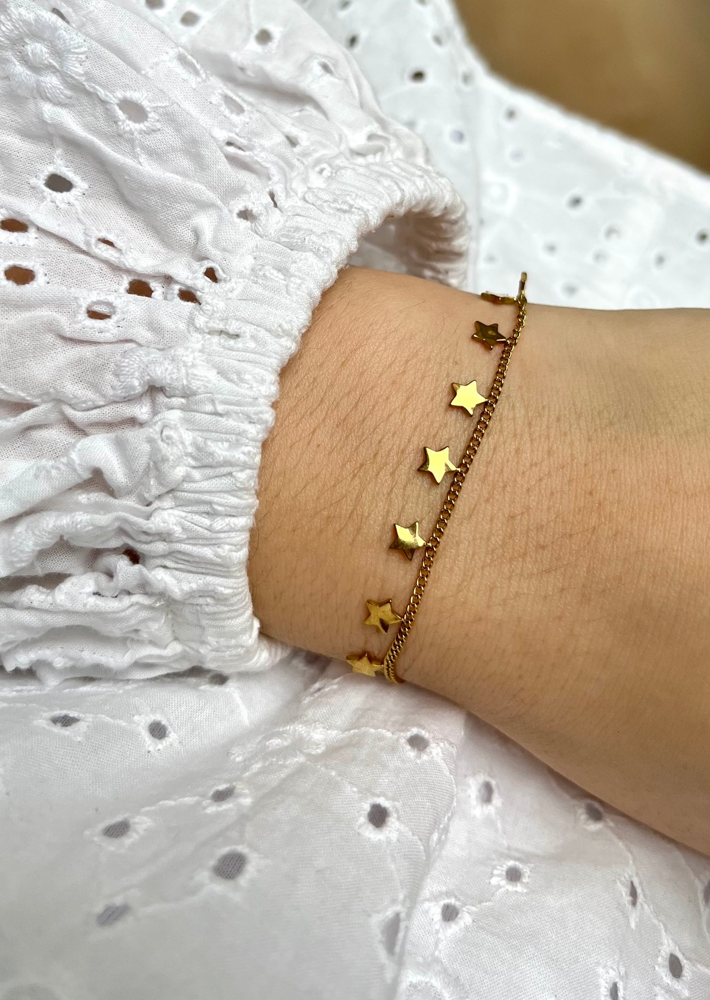 Bracelet breloques étoiles Acier inoxydable ZACHARY