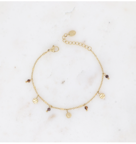 Bracelet pampilles oeil de tigre féminin DAKOTA