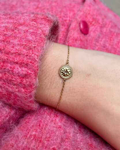 Bracelet doré médaille étoile Acier inoxydable ESMEE
