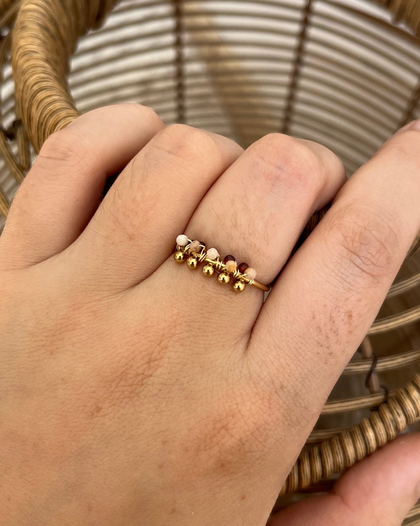 Bague en pierres naturelles EMMY