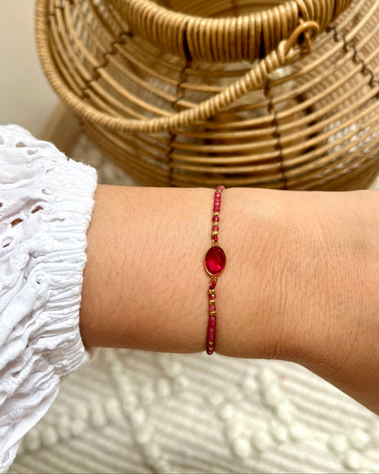 Bracelet sur cordon en pierre naturelle AZA