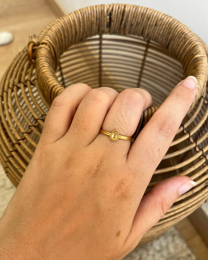 Bague simple pierre naturelle SICILE