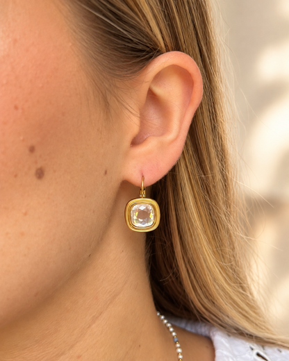 Boucles d'oreilles élégantes Cristal de Swarovski® LEONARD
