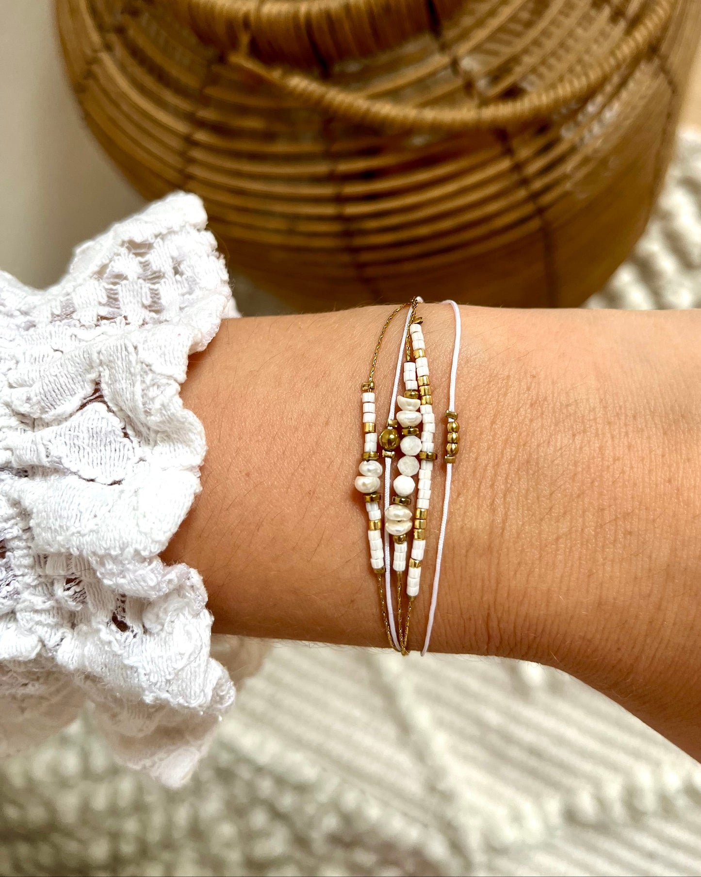 Bracelet multirang en pierres naturelles MILLY