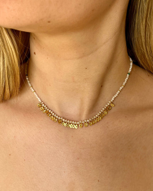 Collier pampilles pierres naturelles LIMA
