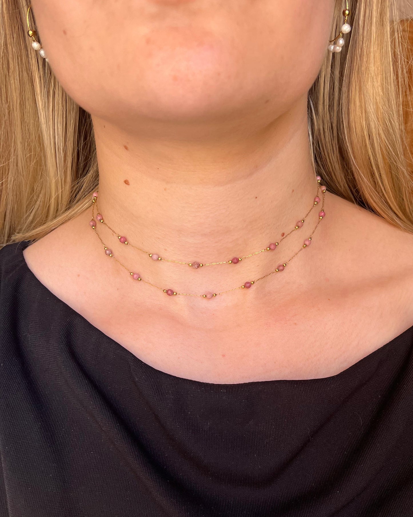 Sautoir 3 en 1 : chaine de lunette, collier double, sautoir DOLCE