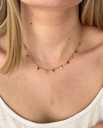 Collier avec pampilles oeil de tigre DAKOTA
