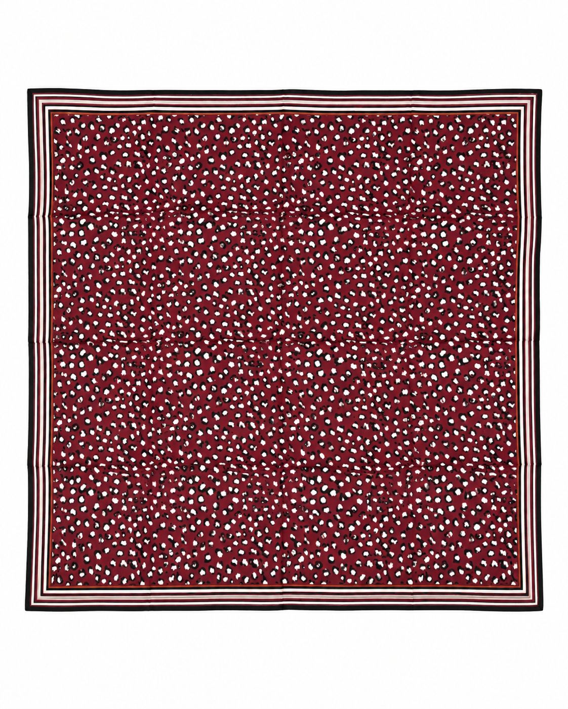 Foulard rouge léopard LEO