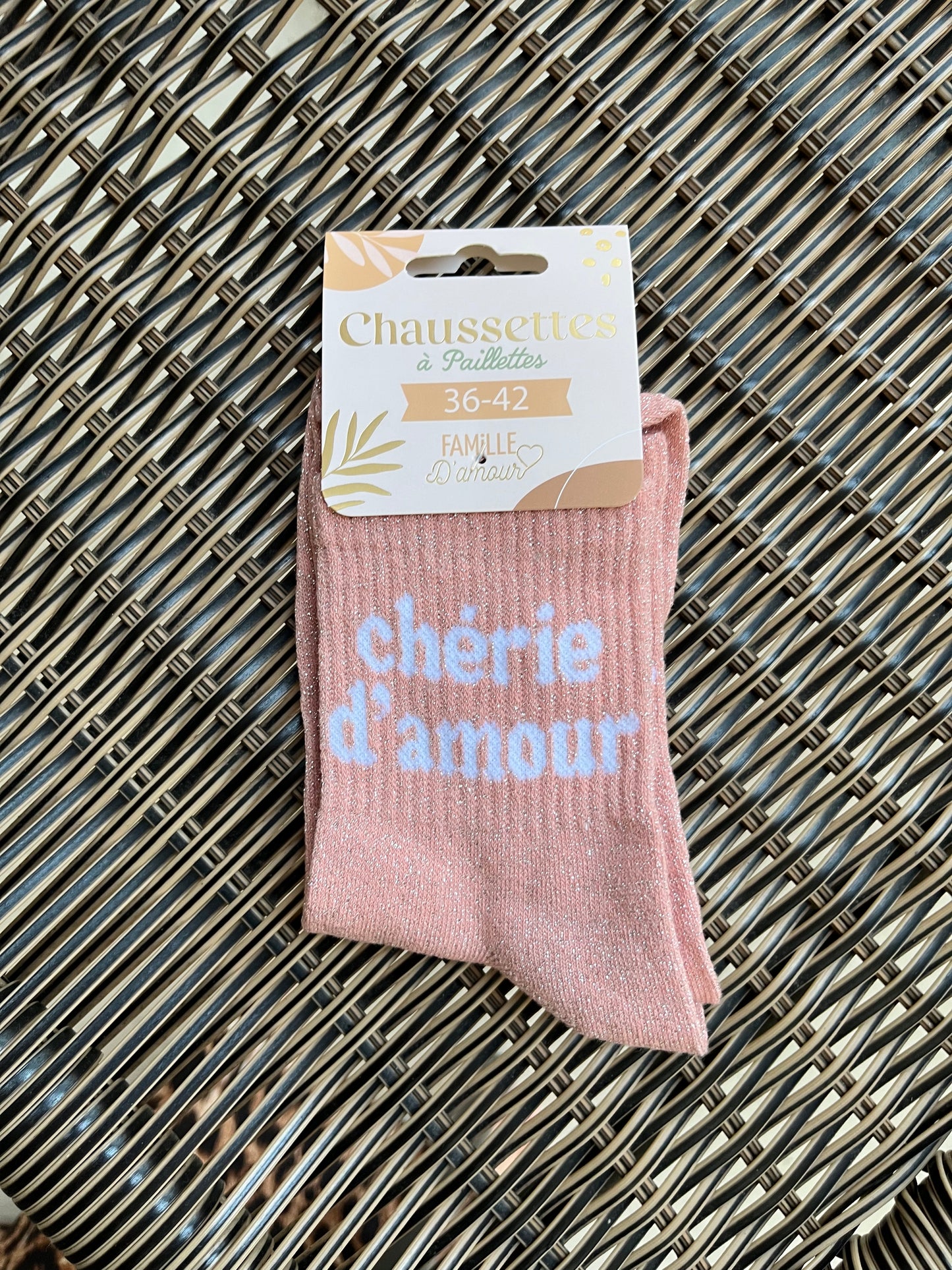 Chaussettes à paillettes Chérie d'amour