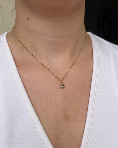 Collier pierre de naissance personnalisé