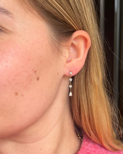 Puces pendantes strass PALOMA