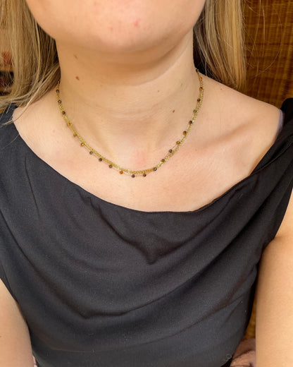Collier multirang et pierres naturelles CINDY