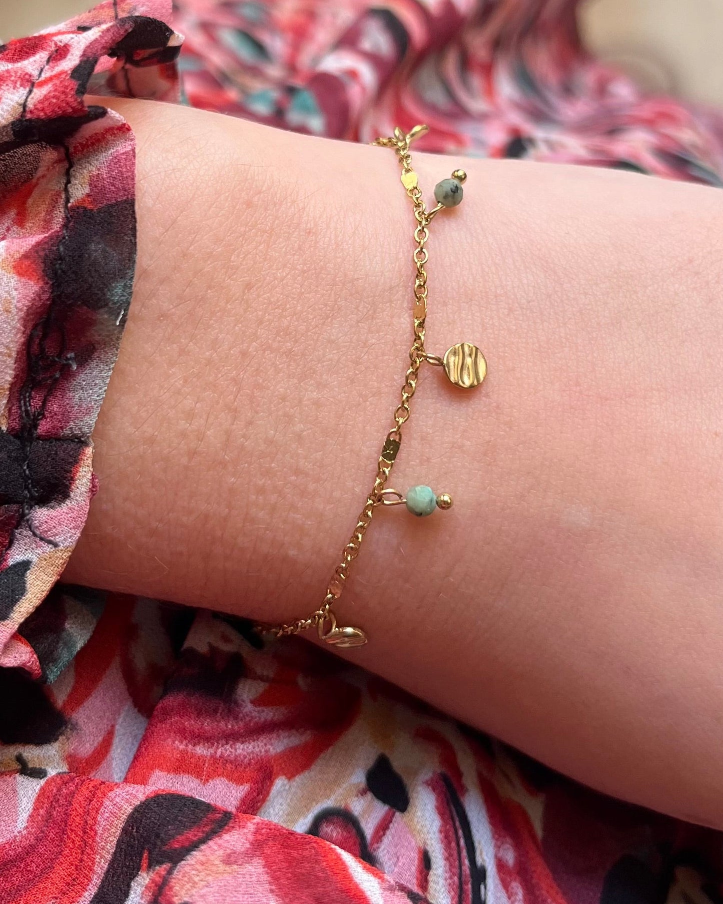 Bracelet turquoise africaine féminin DAKOTA