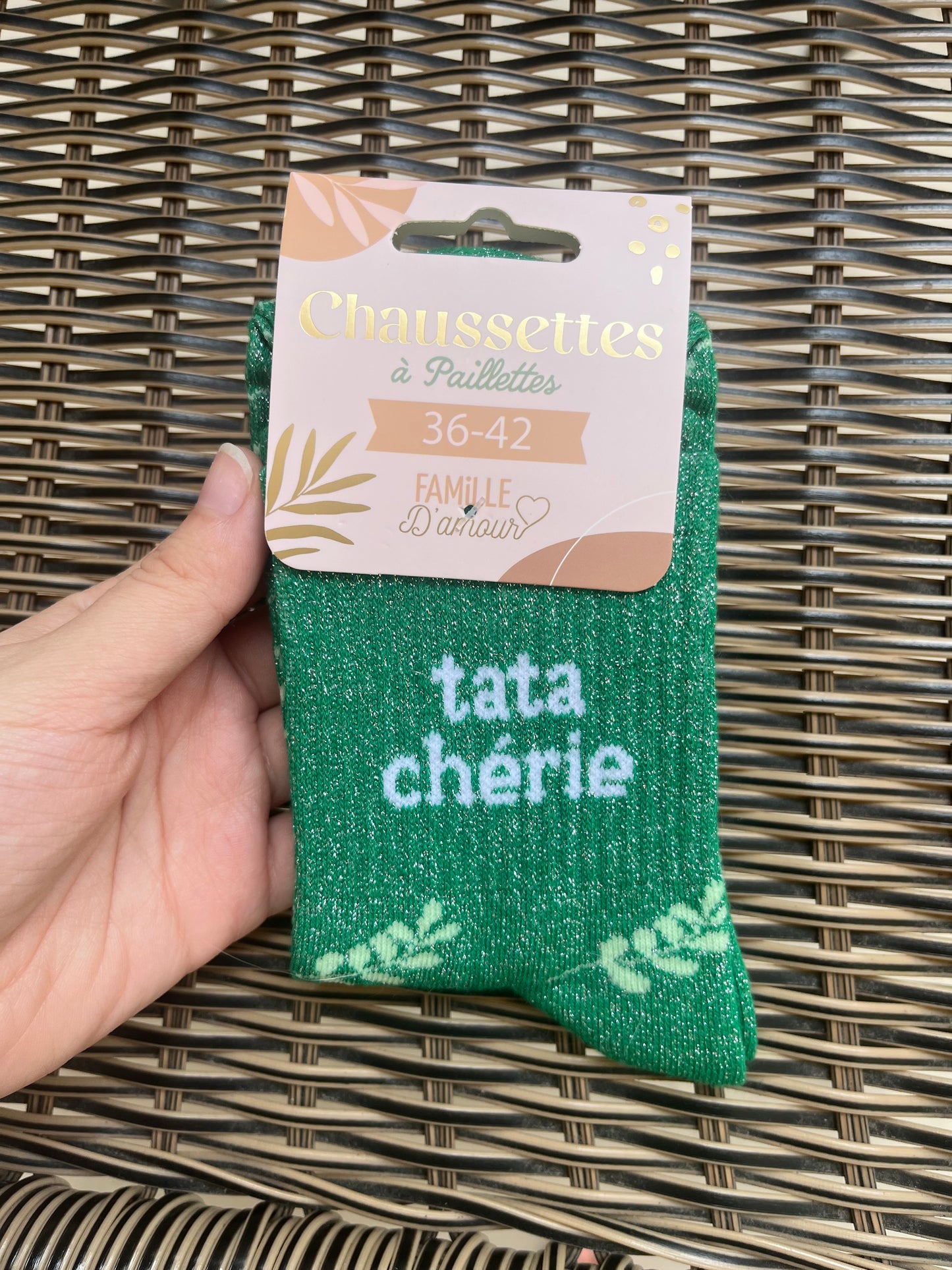 Chaussettes à paillettes Tata Chérie
