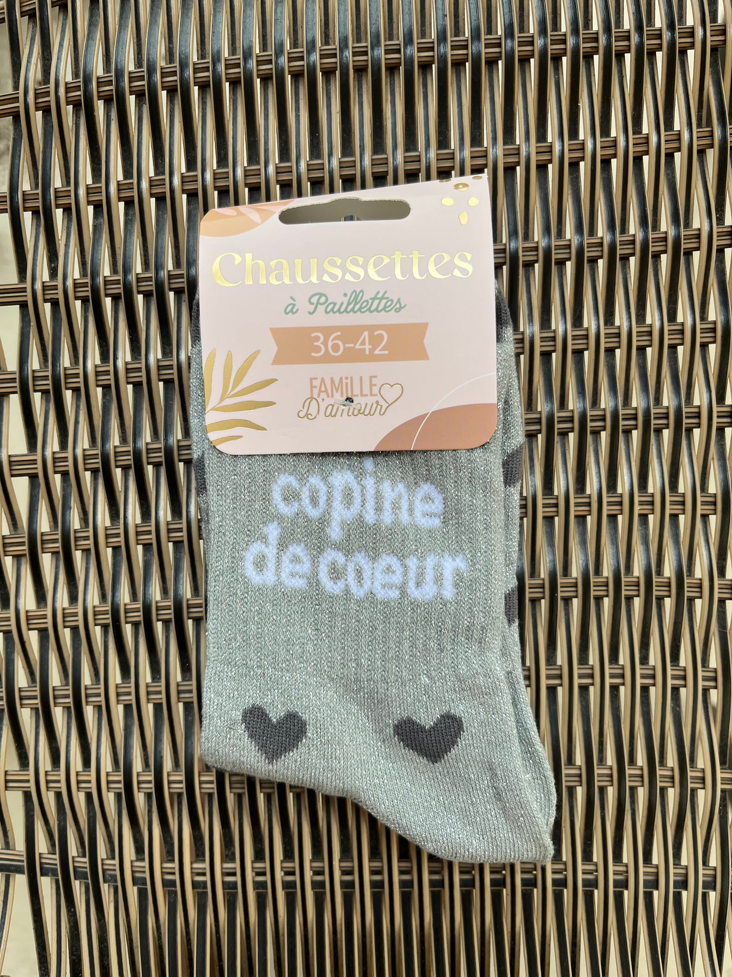 Chaussettes à paillettes Copine de coeur