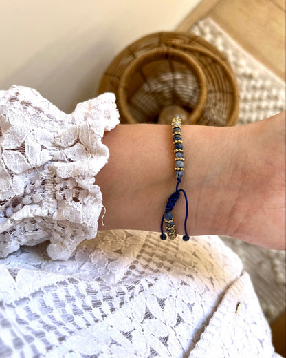 Bracelet sur cordon pierres naturelles VALENTINA