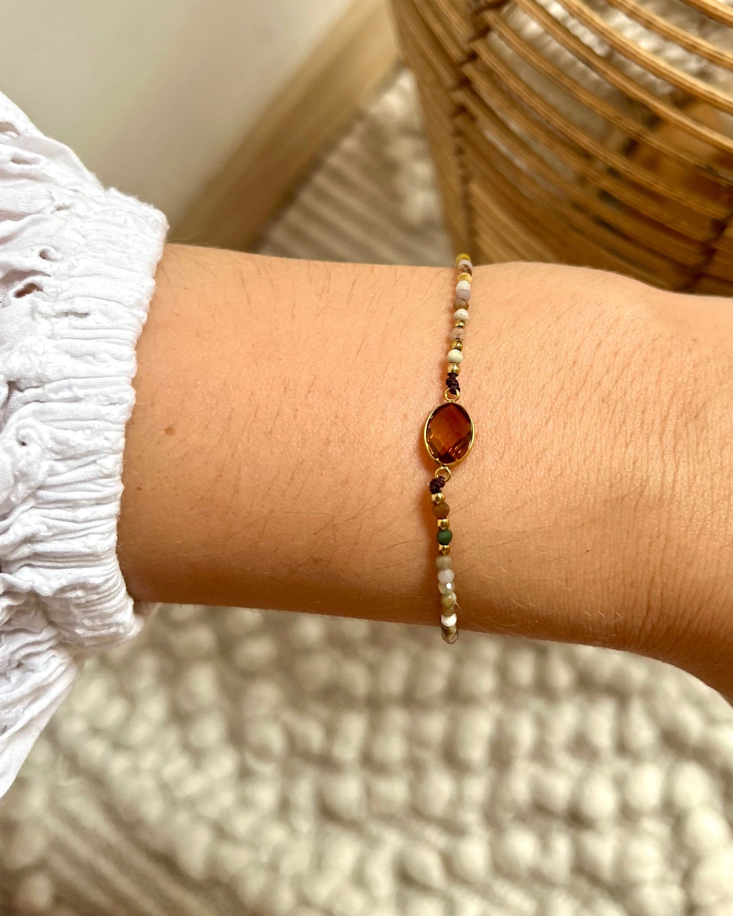 Bracelet sur cordon en pierre naturelle AZA