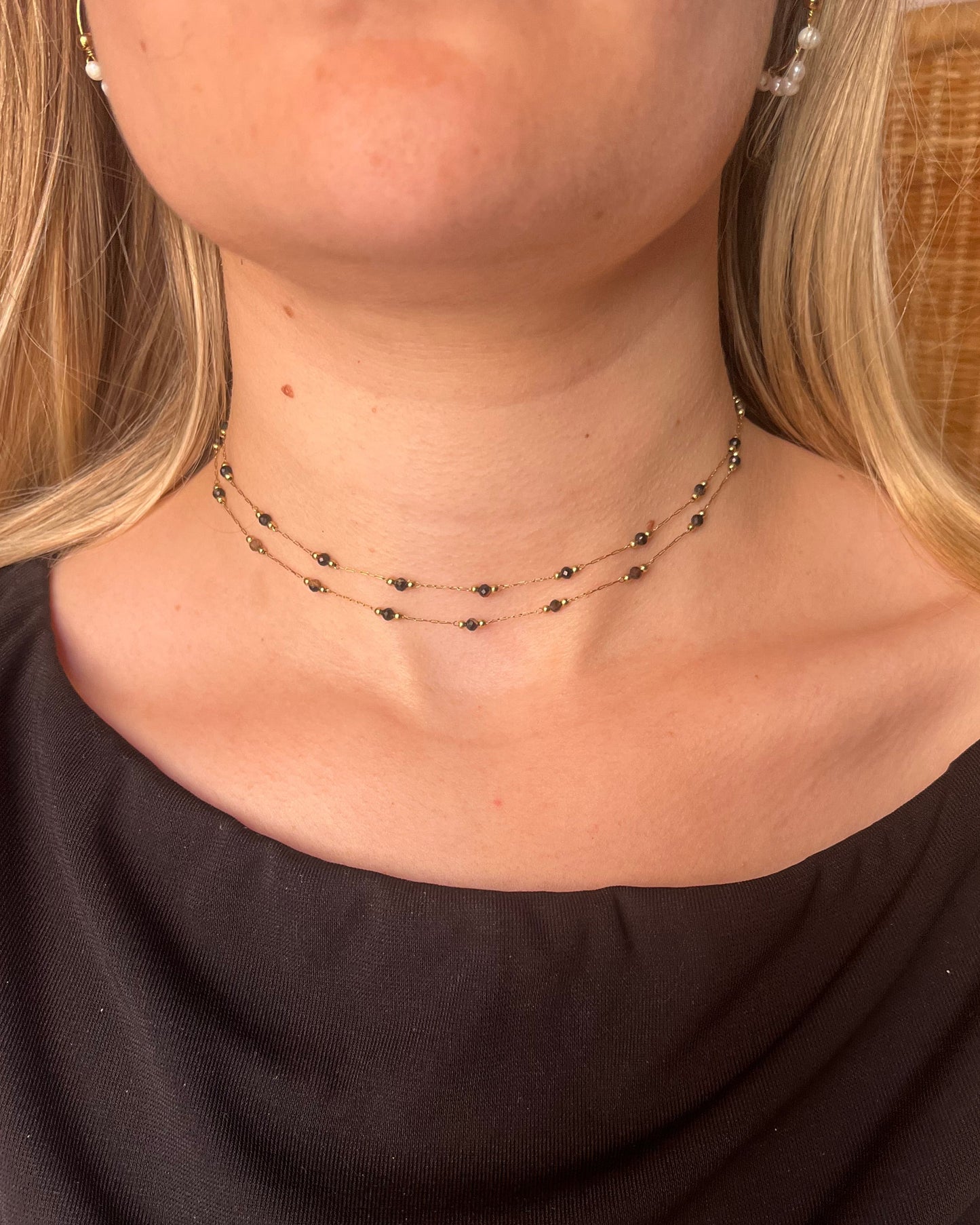 Sautoir 3 en 1 : chaine de lunette, collier double, sautoir DOLCE
