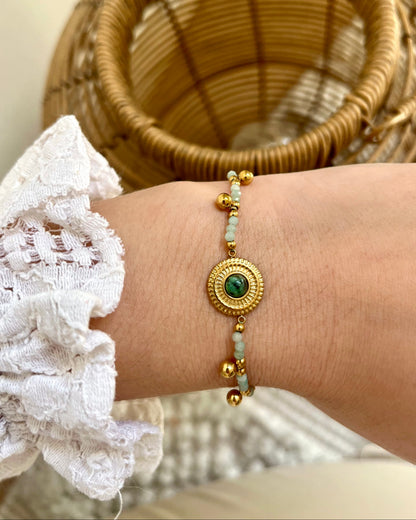 Bracelet bohème pierres naturelles TALIA