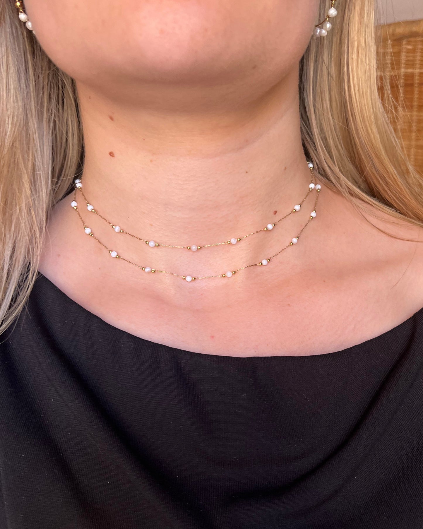 Sautoir 3 en 1 : chaine de lunette, collier double, sautoir DOLCE