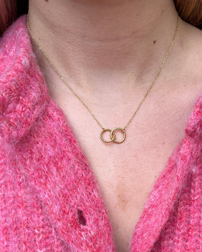 Collier anneaux ronds entrelaçés Acier inoxydable UNI