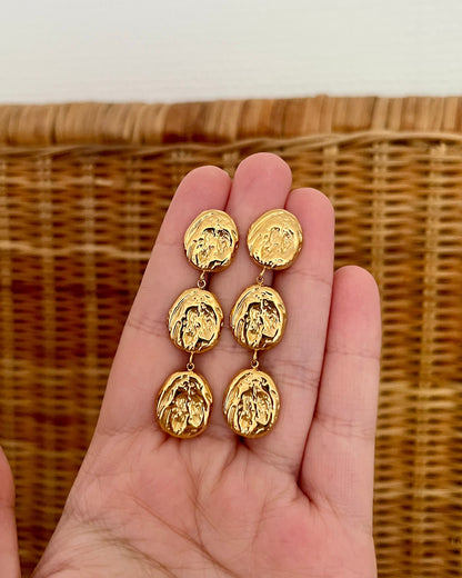 Boucles d'oreilles pendantes avec ronds KIMI