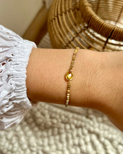 Bracelet sur cordon en pierre naturelle AZA