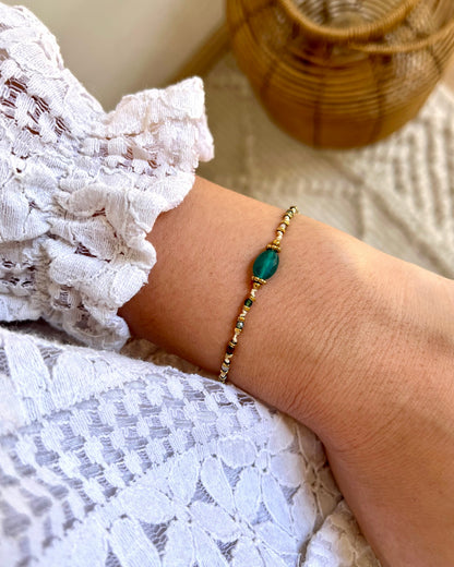 Bracelet sur cordon pierre naturelle CHICAGO