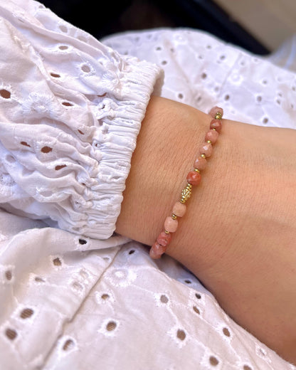 Bracelet en pierres naturelles cubiques CLEMENCE
