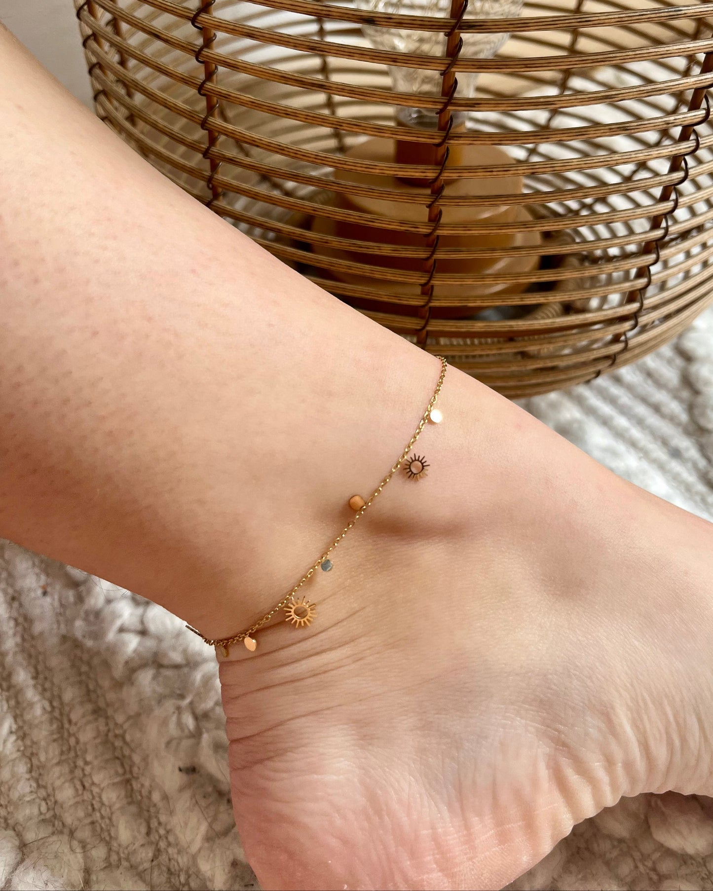 Bracelet de cheville soleil SOLENA