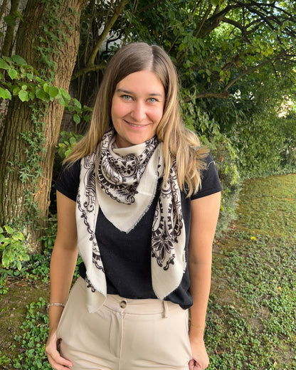 Foulard bandana JEN blanc