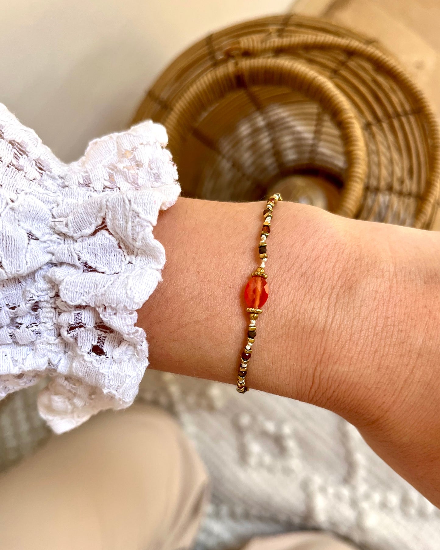 Bracelet sur cordon pierre naturelle CHICAGO