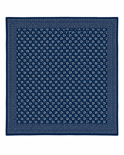 Foulard bleu minimaliste LOU