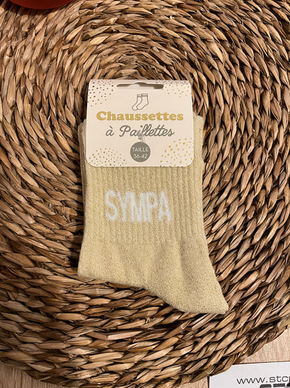 Chaussettes à paillettes Sympa