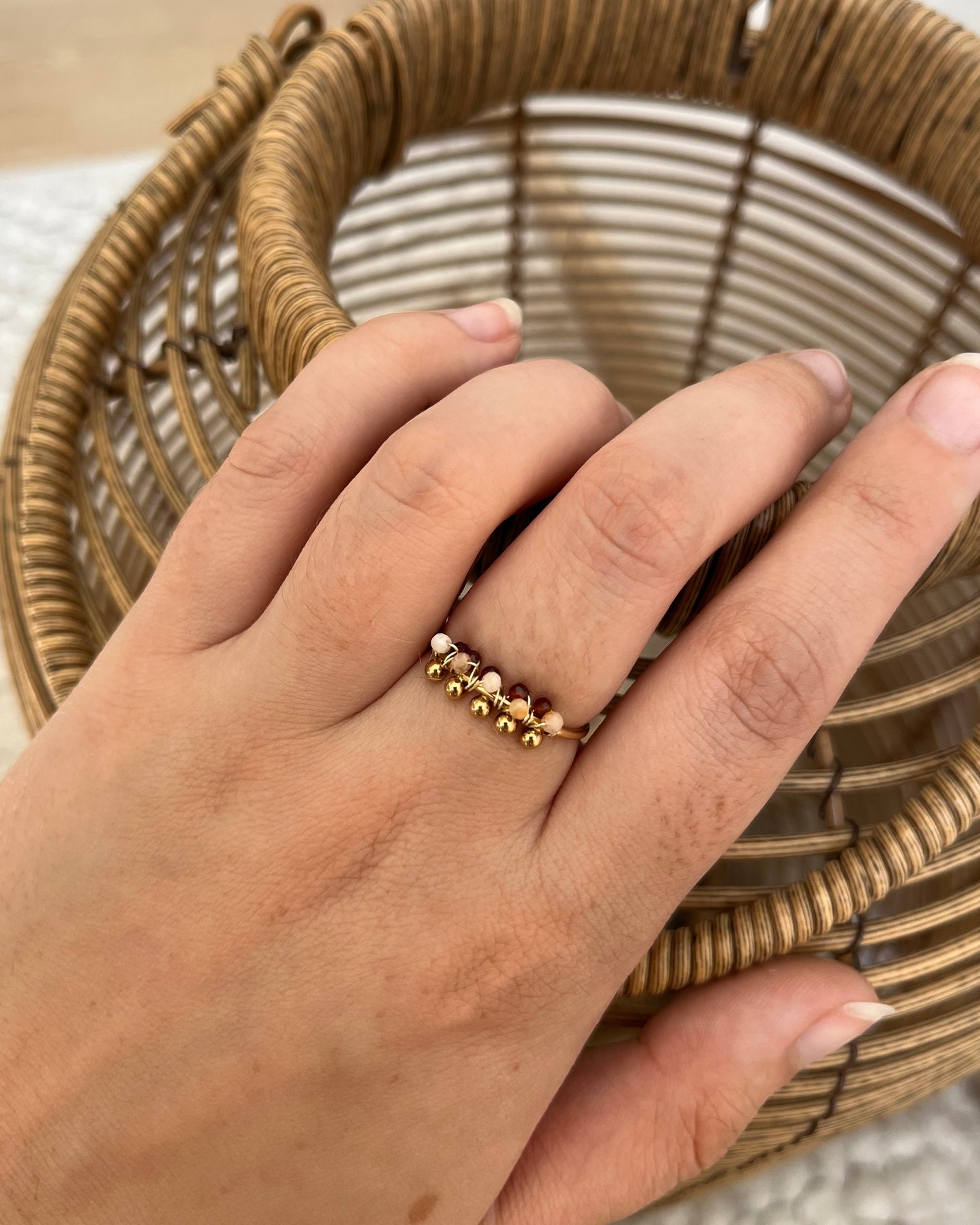 Bague en pierres naturelles EMMY