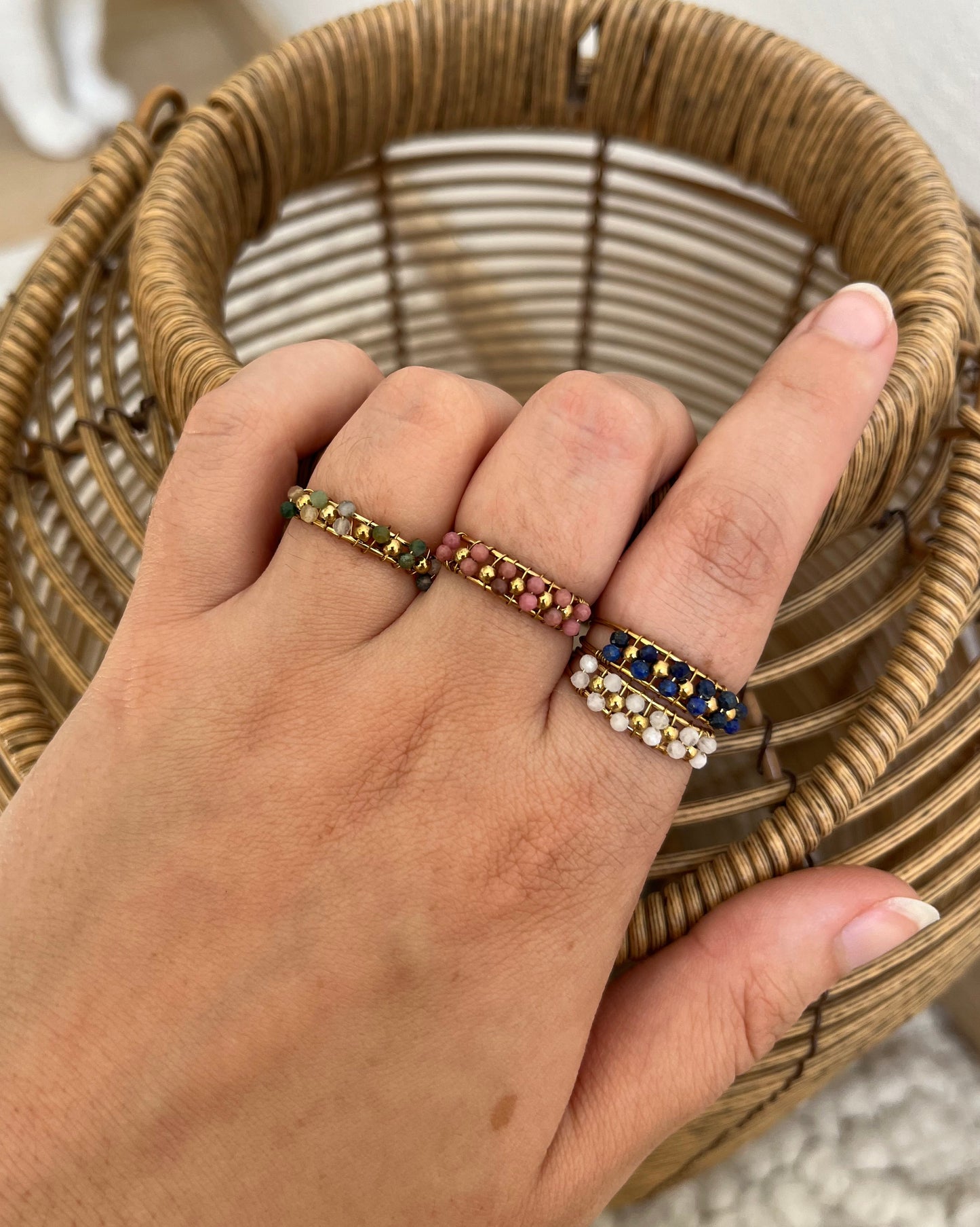 Bague en pierres naturelles SETH