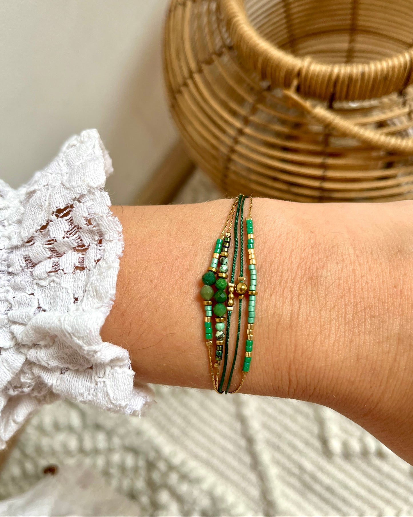 Bracelet multirang en pierres naturelles MILLY