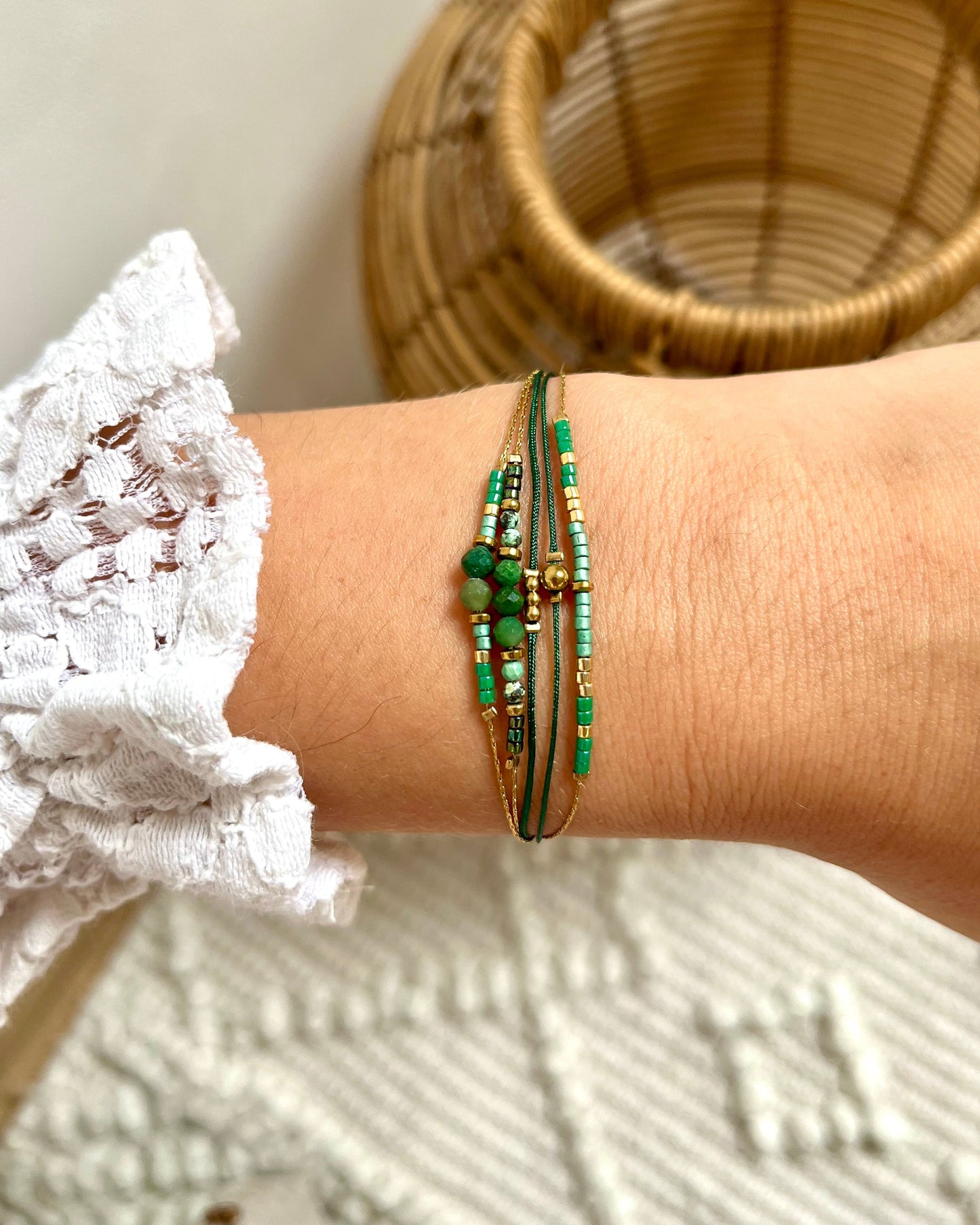 Bracelet multirang en pierres naturelles MILLY