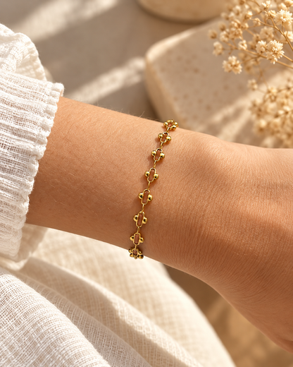 Bracelet avec maillons TREFLE