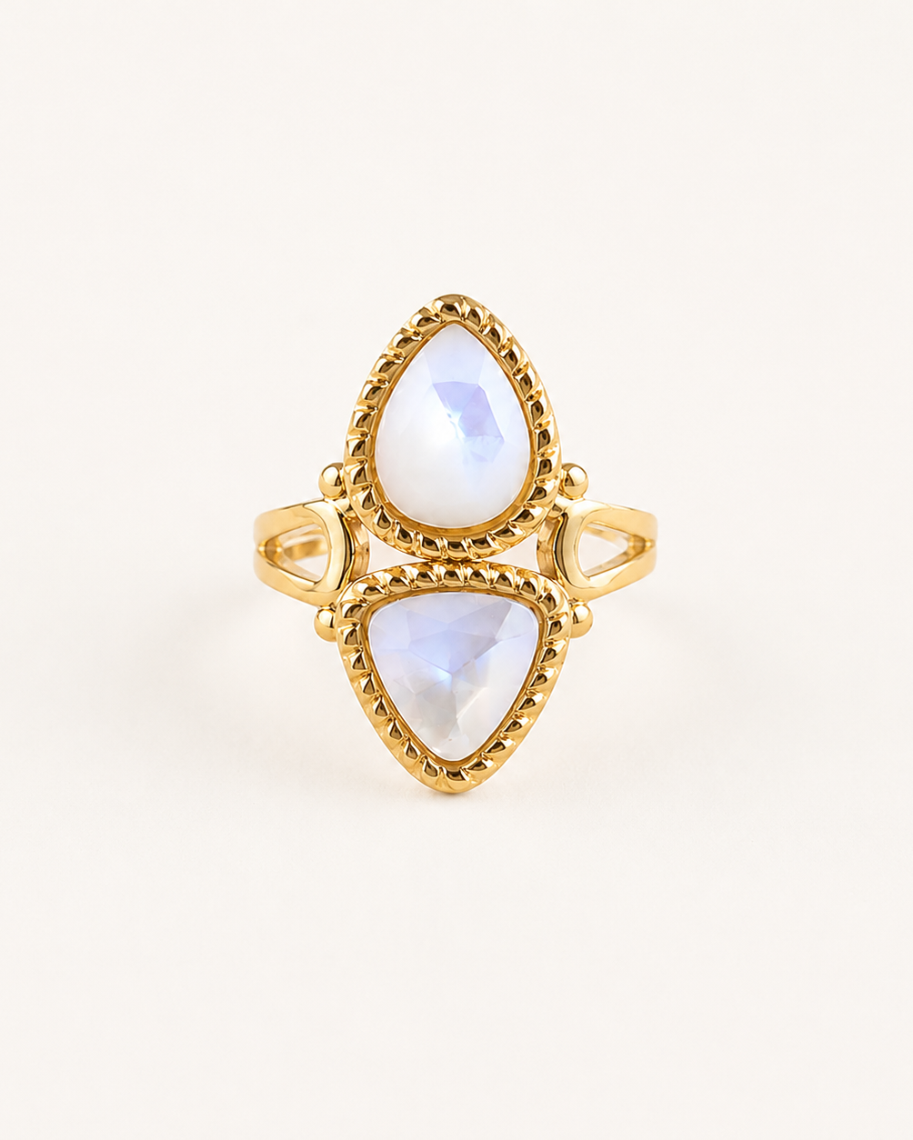 Bague double en pierres naturelles MAYARI