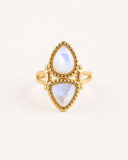 Bague double en pierres naturelles MAYARI