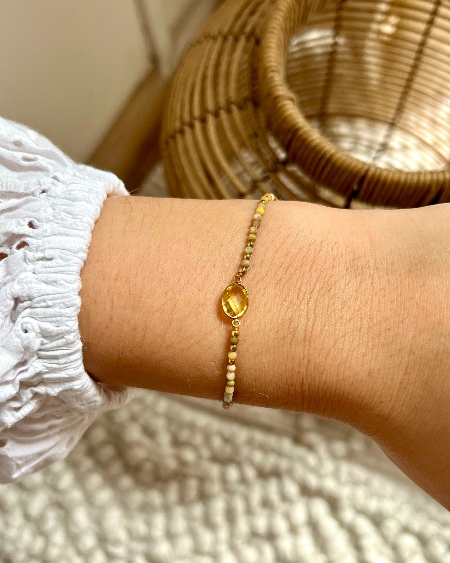 Bracelet sur cordon en pierre naturelle AZA