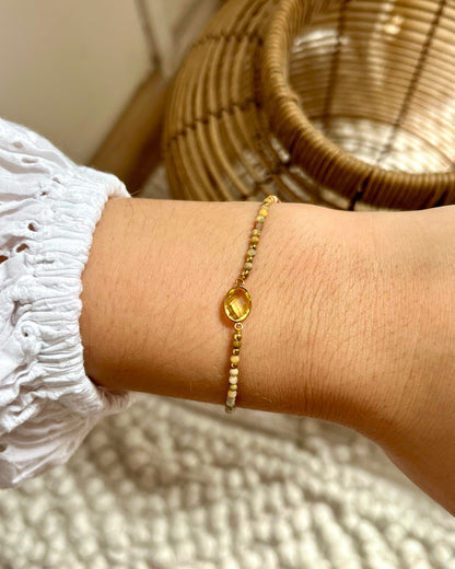 Bracelet sur cordon en pierre naturelle AZA